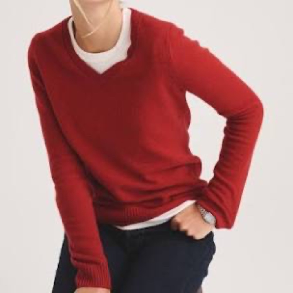 Red Michael Stars Cashmere sweater